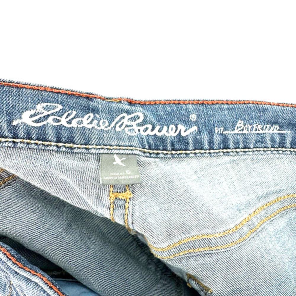 Eddie Bauer size 6 boyfriend fit jean shorts specially dyed - Picture 3 of 4